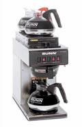 3 warmer commercial coffee machines